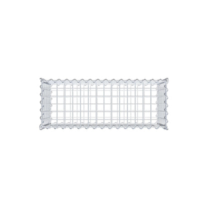 Gavión 80 cm x 40 cm x 30 cm (L x A x P), luz de malla 5 cm x 5 cm, en espiral
