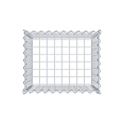 Gavión adicional tipo 3 50 cm x 40 cm x 40 cm (L x A x P), malla 5 cm x 5 cm, en espiral