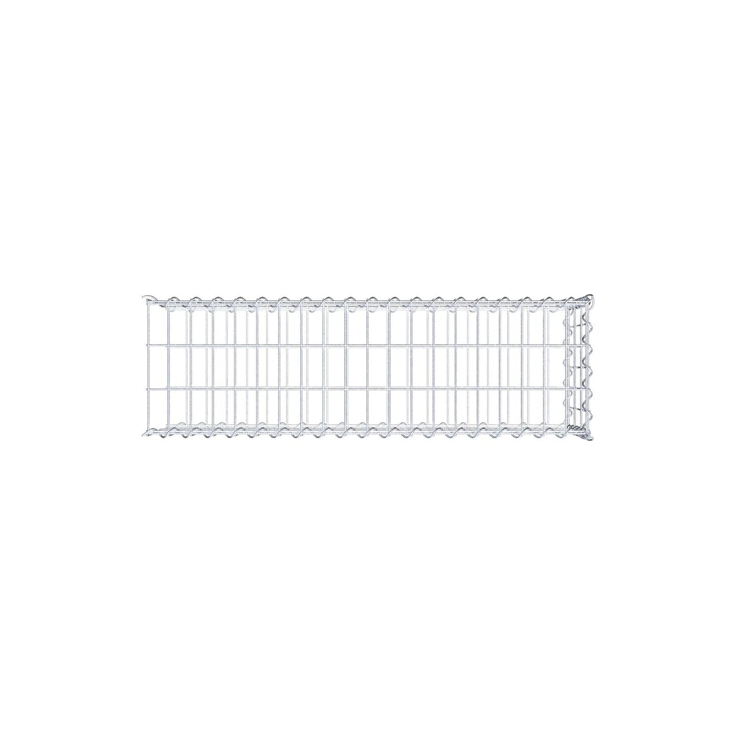 Gavión complementario tipo 2 100 cm x 30 cm x 30 cm (L x A x P), malla 5 cm x 10 cm, espiral