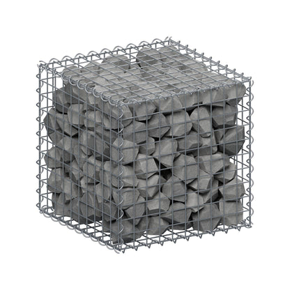 Gabbione 50 cm x 50 cm x 50 cm (L x H x P), maglia 5 cm x 5 cm, spirale