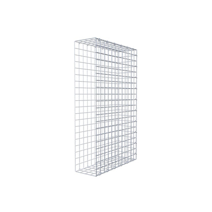 Gavión adicional tipo 2 100 cm x 60 cm x 20 cm (L x A x P), malla 5 cm x 5 cm, anillo en C