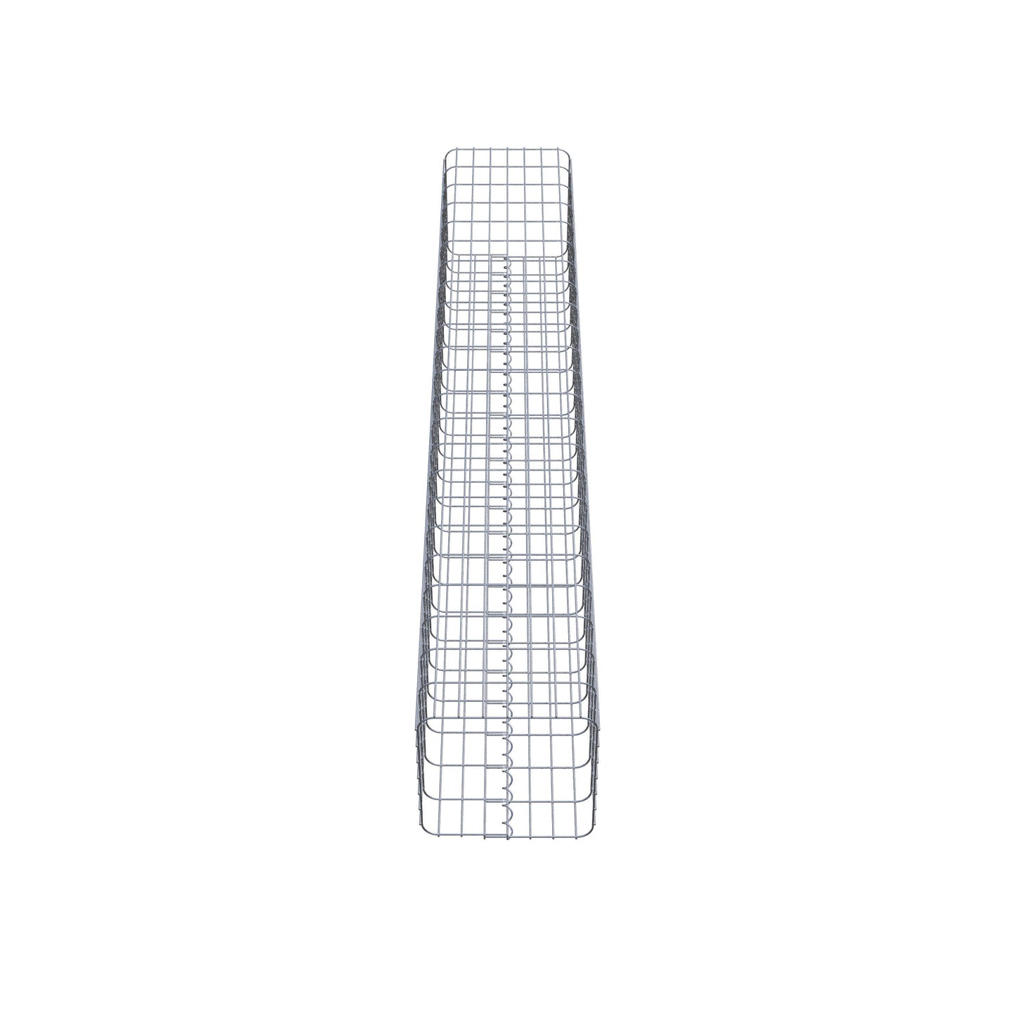 Gabionensäule eckig 37 cm x 37 cm, 230 cm Höhe, MW 5 cm x 10 cm