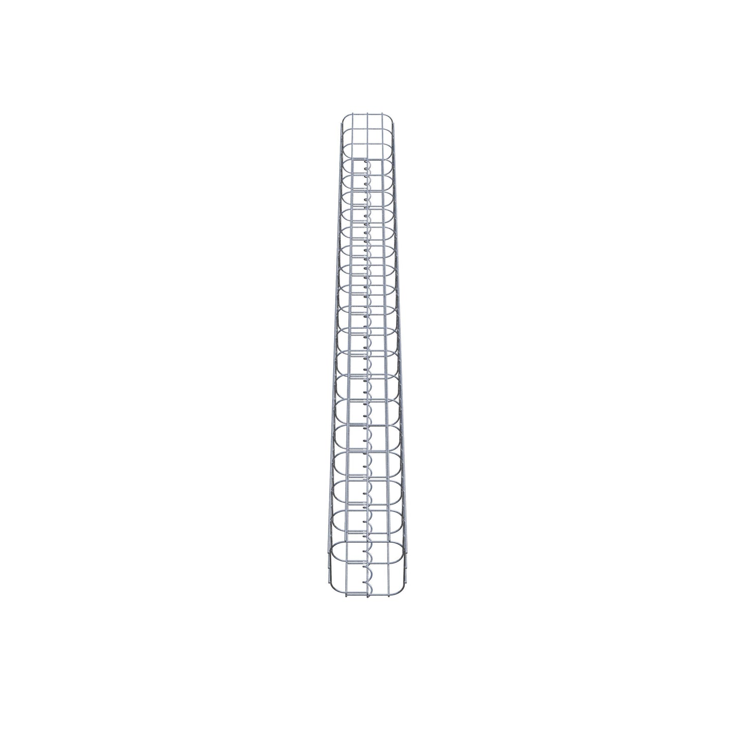 Schanskorfzuil vierkant 17 cm x 17 cm, 200 cm hoog, MW 5 cm x 10 cm