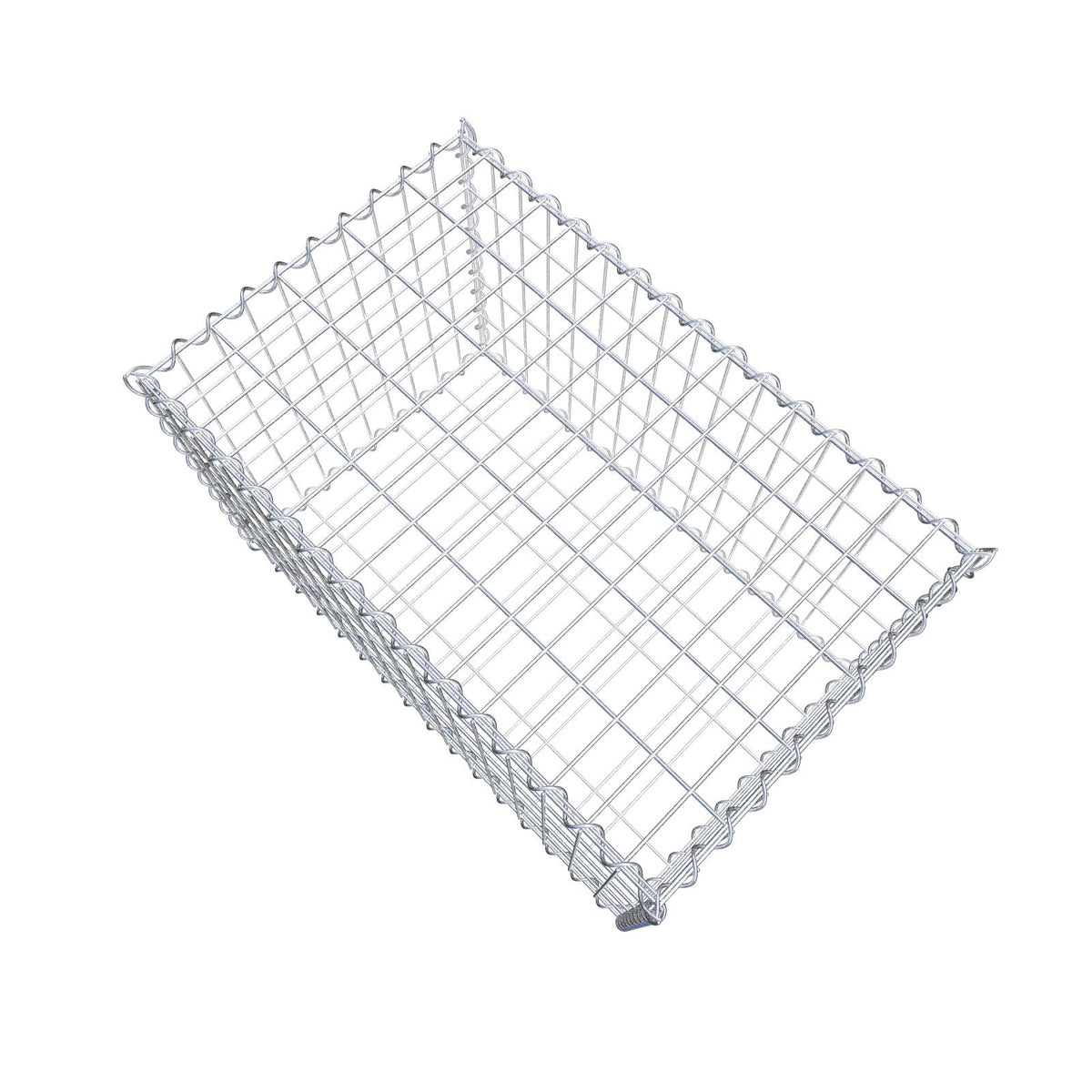 Gabion 80 cm x 50 cm x 50 cm (L x H x D), maskstorlek 5 cm x 10 cm, spiral