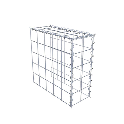 Add-on schanskorf type 4 50 cm x 50 cm x 20 cm (L x H x D), maaswijdte 10 cm x 10 cm, spiraal