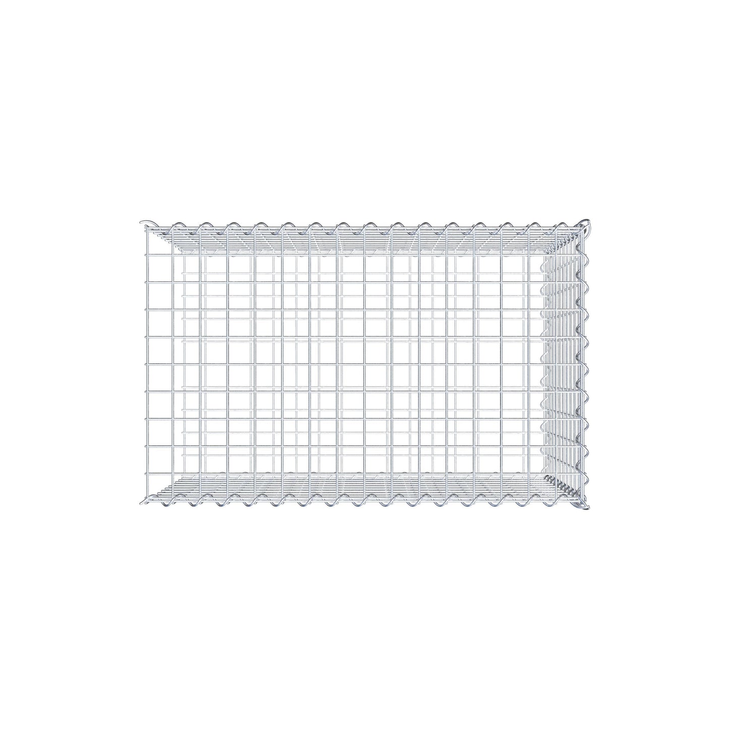 Gavión complementario tipo 2 80 cm x 50 cm x 50 cm (L x A x P), malla 5 cm x 5 cm, espiral