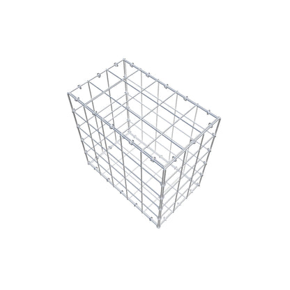 Gabion 50 cm x 50 cm x 30 cm (L x H x D), mesh size 10 cm x 10 cm, C-ring