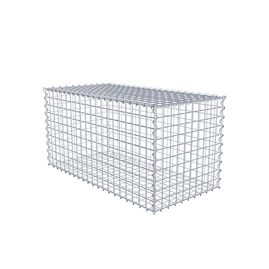 Set van 2 schanskorven 100 cm x 50 cm x 50 cm (L x H x D), maaswijdte 5 x 5 cm, spiraalvormig