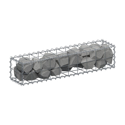 Gabião 100 cm x 20 cm x 20 cm (C x A x P), malhagem 10 cm x 10 cm, espiral