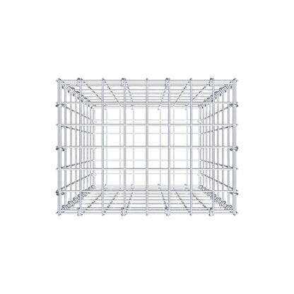 Gabione 80 cm x 40 cm x 30 cm (L x H x T), Maschenweite 5 cm x 10 cm, C-Ring