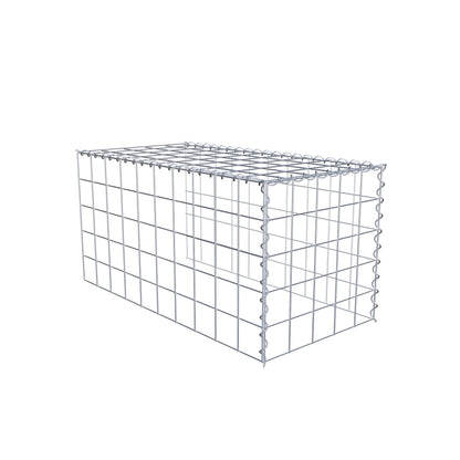 Anbaugabione Typ 4 100 cm x 50 cm x 50 cm (L x H x T), Maschenweite 10 cm x 10 cm, Spirale
