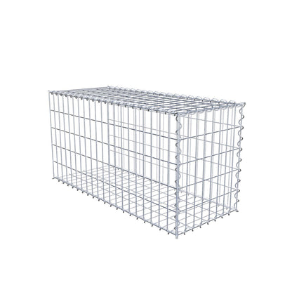 Gavión complementario tipo 2 100 cm x 50 cm x 40 cm (L x A x P), malla 5 cm x 10 cm, espiral