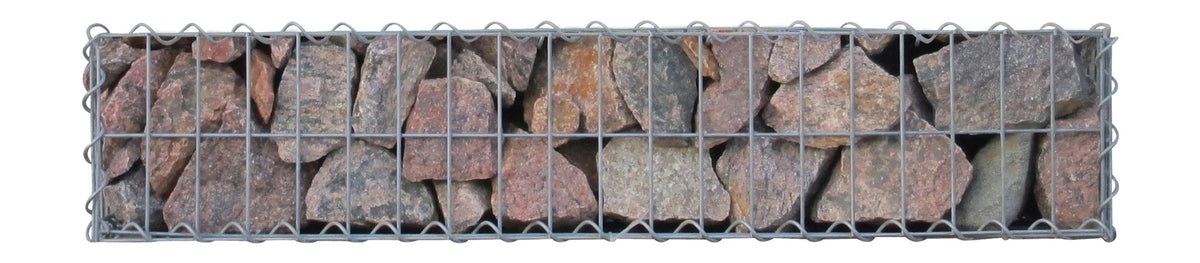 Schanskorf 100 cm x 20 cm x 30 cm (L x H x D), maaswijdte 5 cm x 10 cm, spiraalvormig