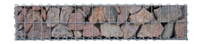 Schanskorf 100 cm x 20 cm x 30 cm (L x H x D), maaswijdte 5 cm x 10 cm, spiraalvormig