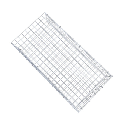 Gavión acoplable tipo 2 100 cm x 20 cm x 50 cm (L x A x P), malla 5 cm x 5 cm, anillo en C