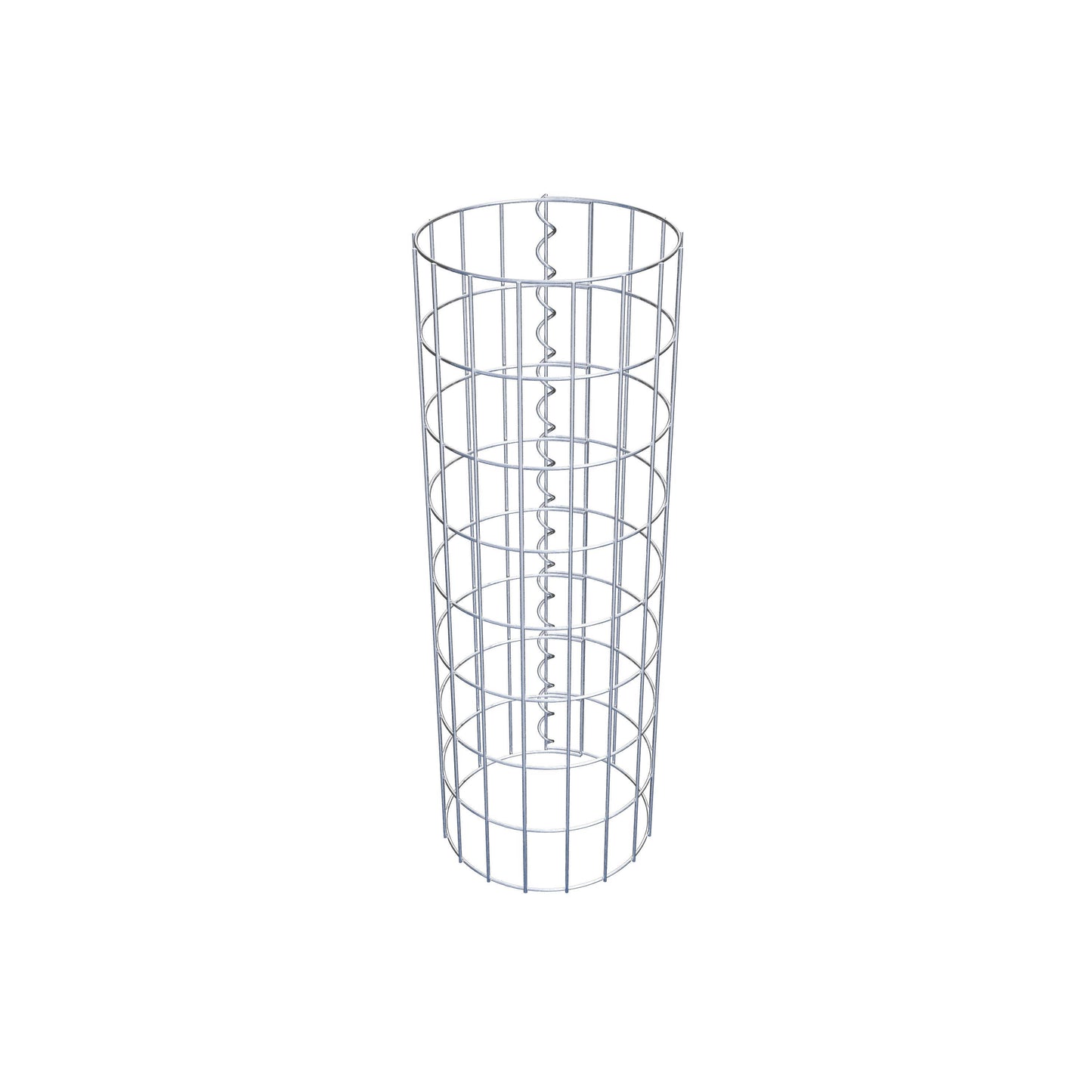 Colonna gabbionata rotonda 27 cm di diametro, 80 cm di altezza, maglia 5 cm x 10 cm
