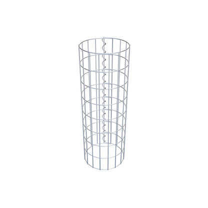 Colonna gabbionata rotonda 27 cm di diametro, 80 cm di altezza, maglia 5 cm x 10 cm
