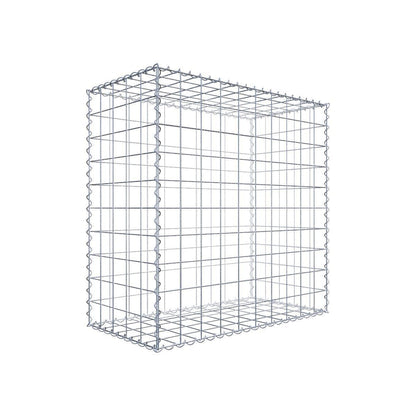 Juego de 2 gaviones de 100 cm x 100 cm x 50 cm (largo x alto x fondo), malla de 10 x 10 cm, en espiral