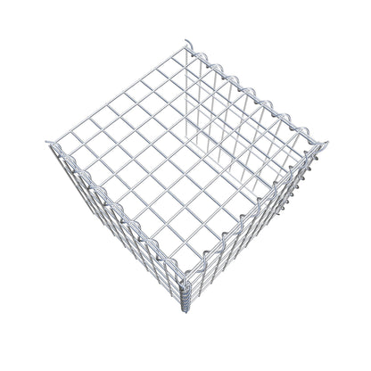 Grown-on gabion type 4 40 cm x 40 cm x 40 cm (L x H x D), mesh size 5 cm x 10 cm, spiral