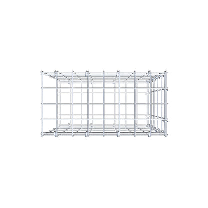 Anbaugabione Typ 2 50 cm x 40 cm x 20 cm, Maschenweite 5 cm x 10 cm, C-Ring