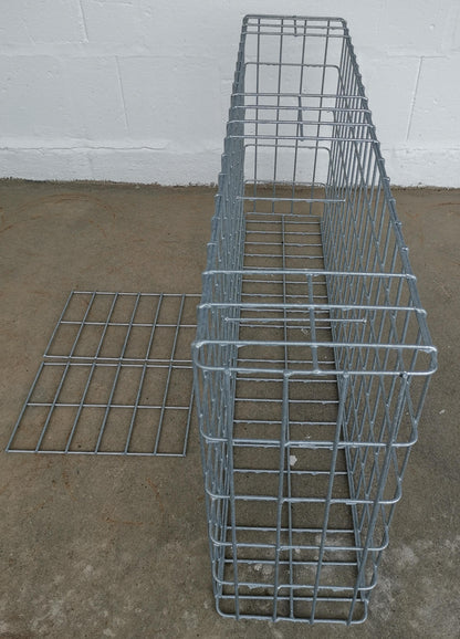 Gavión galvanizado en caliente 102 cm x 52 cm x 22 cm, malla 5 cm x 10 cm, totalmente soldado