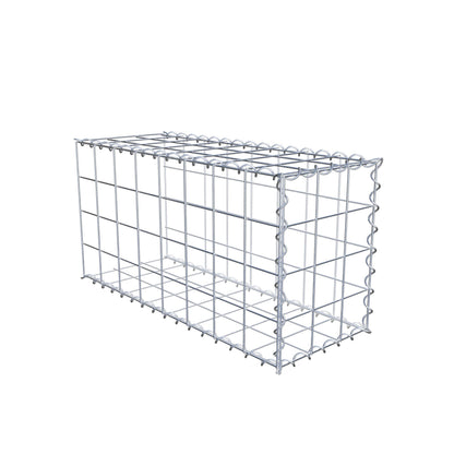 Opvokset gabion type 2 80 cm x 40 cm x 30 cm (L x H x D), maskestørrelse 10 cm x 10 cm, spiral