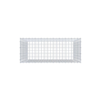 Gabbione 100 cm x 100 cm x 40 cm (L x H x P), maglia 5 cm x 5 cm, anello a C