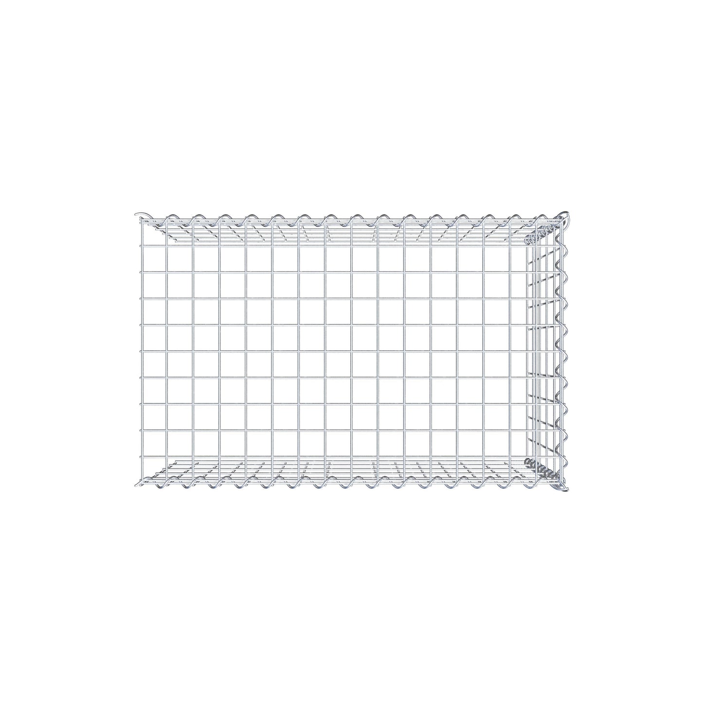 Gavión adicional tipo 4 80 cm x 50 cm x 50 cm (L x A x P), malla 5 cm x 10 cm, en espiral