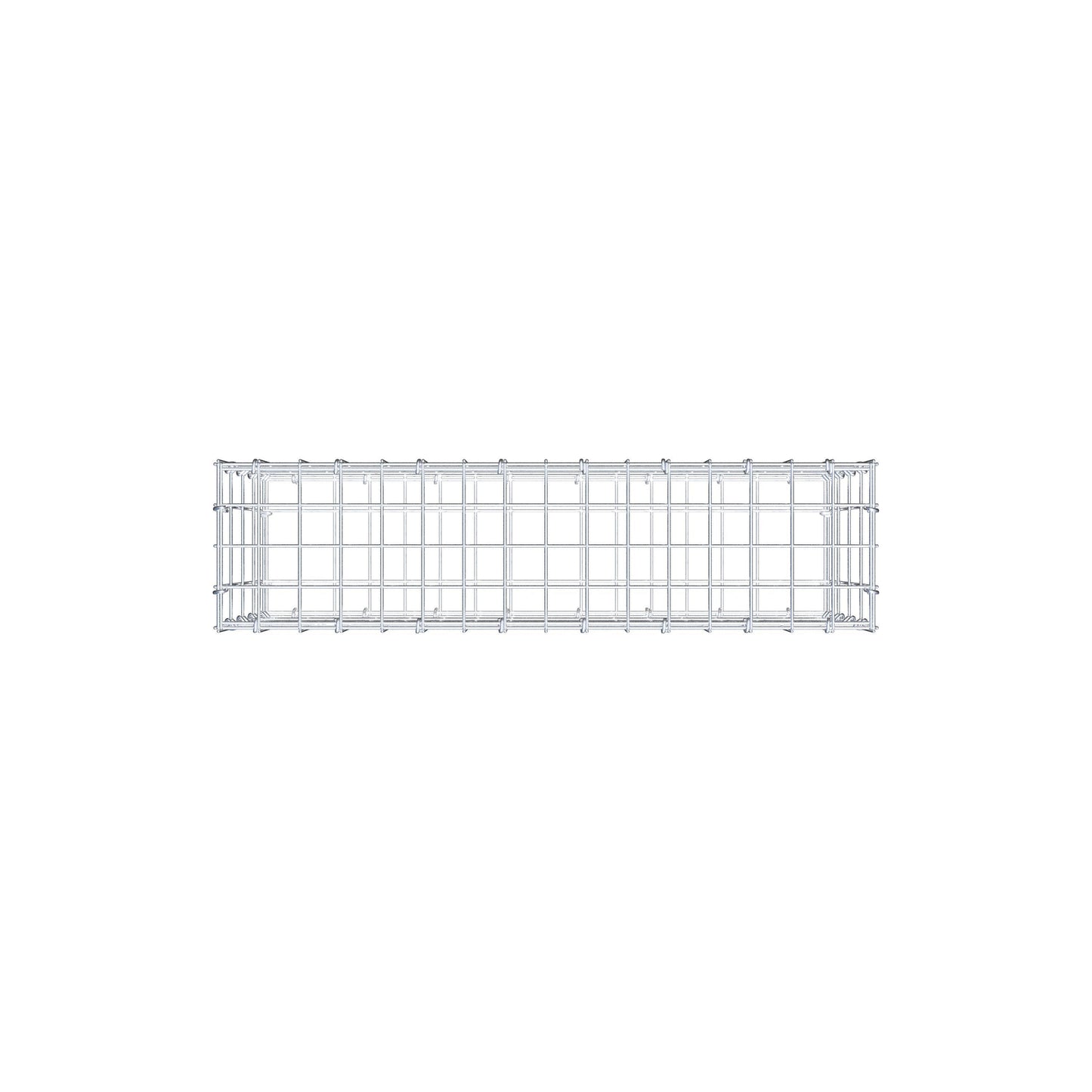 Schanskorf 80 cm x 40 cm x 20 cm (L x H x D), maaswijdte 5 cm x 10 cm, C-ring