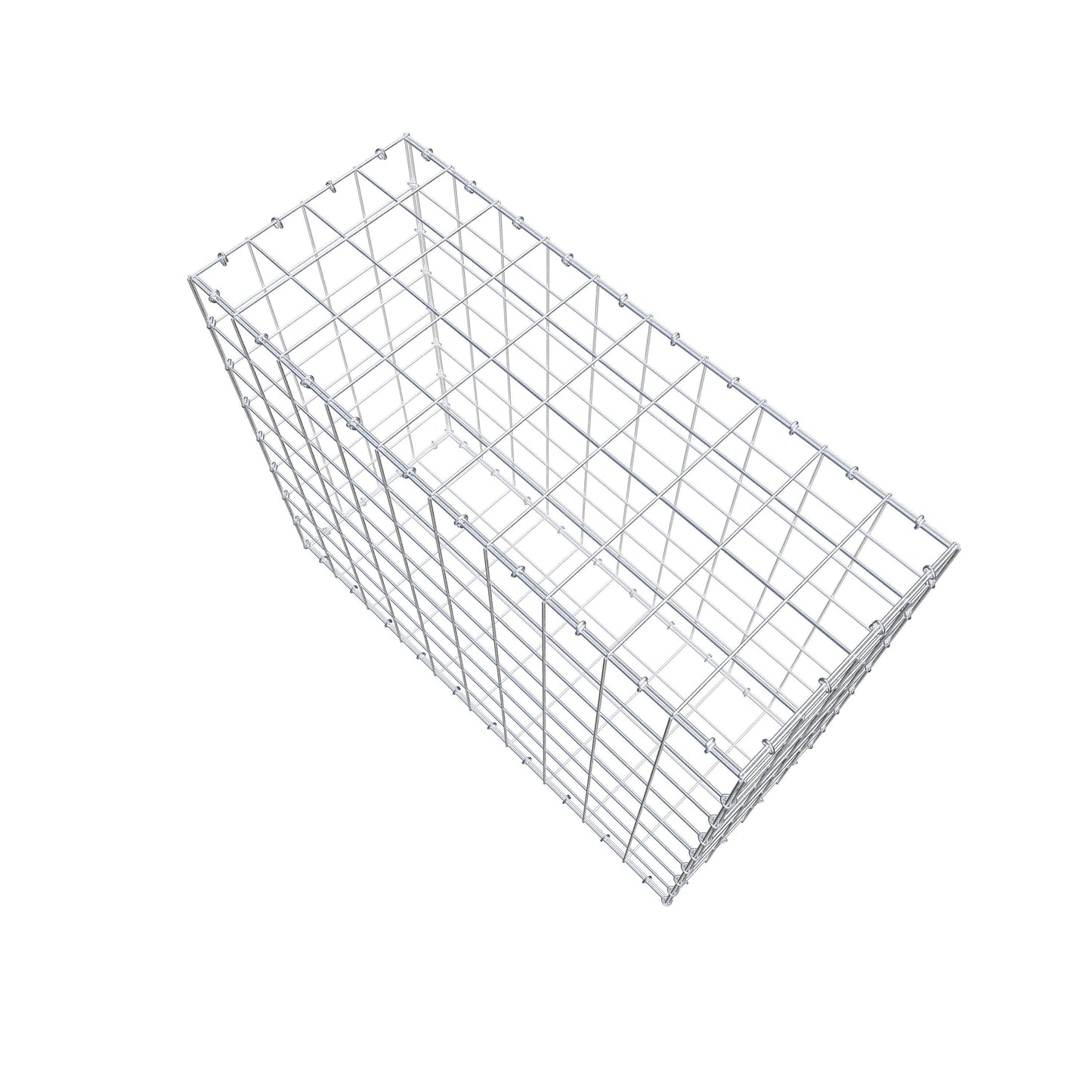 Gabion 100 cm x 80 cm x 40 cm (L x H x D), mesh size 10 cm x 10 cm, C-ring
