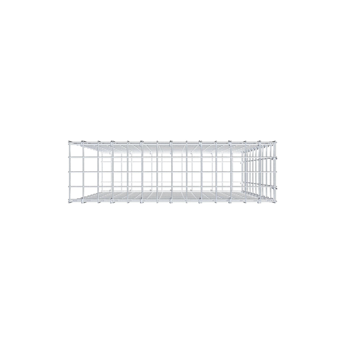 Fourche rapportée type 2 100 cm x 70 cm x 20 cm, mailles 5 cm x 10 cm, anneau en C