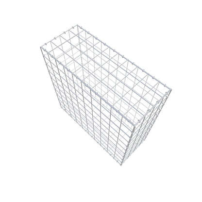 Gabião 100 cm x 100 cm x 40 cm (C x A x P), malhagem 10 cm x 10 cm, anel C