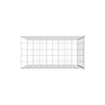 Anbaugabione Typ 2 100 cm x 80 cm x 50 cm (L x H x T), Maschenweite 10 cm x 10 cm, Spirale
