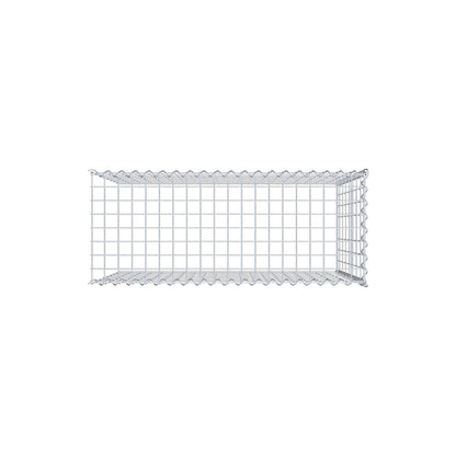 Gabião Tipo 4 100 cm x 80 cm x 40 cm (C x A x P), malhagem 5 cm x 10 cm, espiral