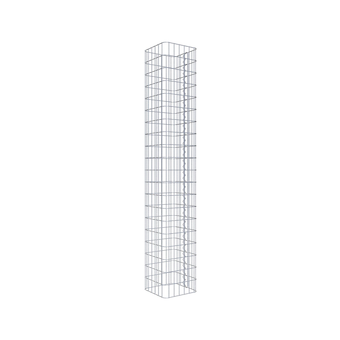 Gabion column square 32 cm x 32 cm, 200 cm high, MW 5 cm x 10 cm