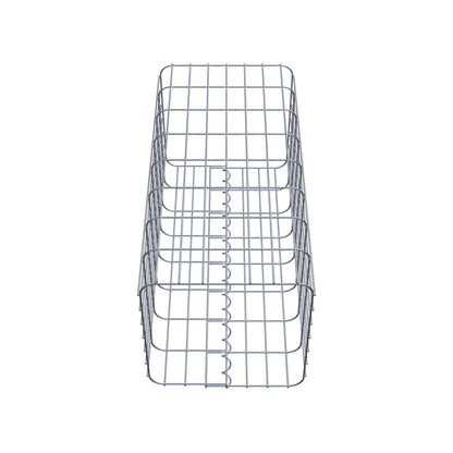Colonne de gabion carrée 37 cm x 37 cm, 80 cm de hauteur, MW 5 cm x 10 cm