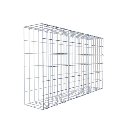 Monteret gabion type 2 100 cm x 60 cm x 20 cm, maskestørrelse 5 cm x 10 cm, C-ring