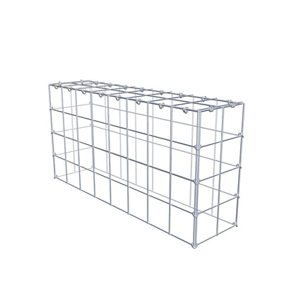 Anbaugabione Typ 3 80 cm x 40 cm x 20 cm (L x H x T), Maschenweite 10 cm x 10 cm, C-Ring