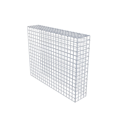 Gavión complementario de tipo 4 100 cm x 80 cm x 20 cm (L x A x P), malla 5 cm x 5 cm, anillo en C