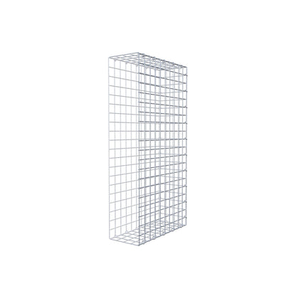 Monteret gabion type 2 100 cm x 50 cm x 20 cm (L x H x D), maskestørrelse 5 cm x 5 cm, C-ring