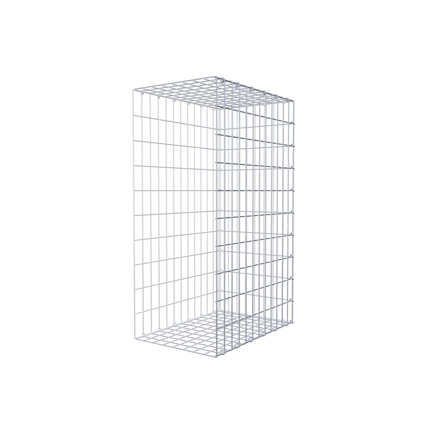Monteret gabion type 2 100 cm x 60 cm x 40 cm, maskestørrelse 5 cm x 10 cm, C-ring