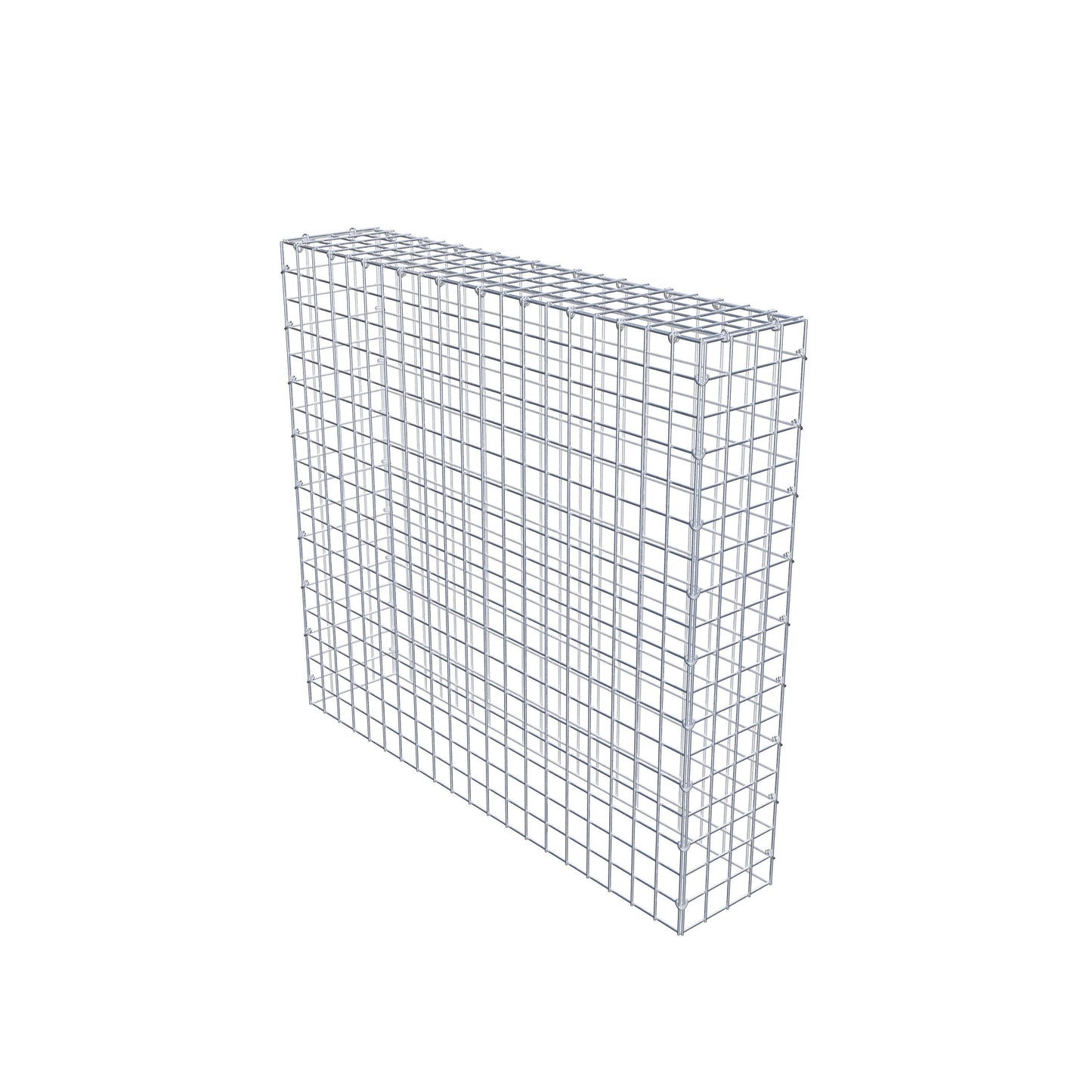Gavión complementario de tipo 3 100 cm x 90 cm x 20 cm (L x A x P), malla 5 cm x 5 cm, anillo en C