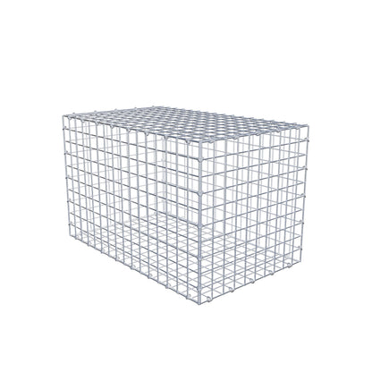 Gabion 80 cm x 50 cm x 50 cm (L x H x D), maskstorlek 5 cm x 5 cm, C-ring