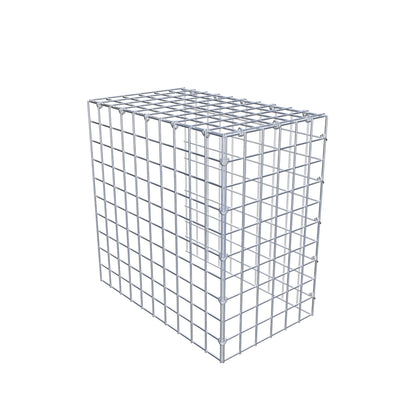 Gabbione aggiuntivo tipo 4 50 cm x 50 cm x 30 cm (L x A x P), maglia 5 cm x 5 cm, anello a C