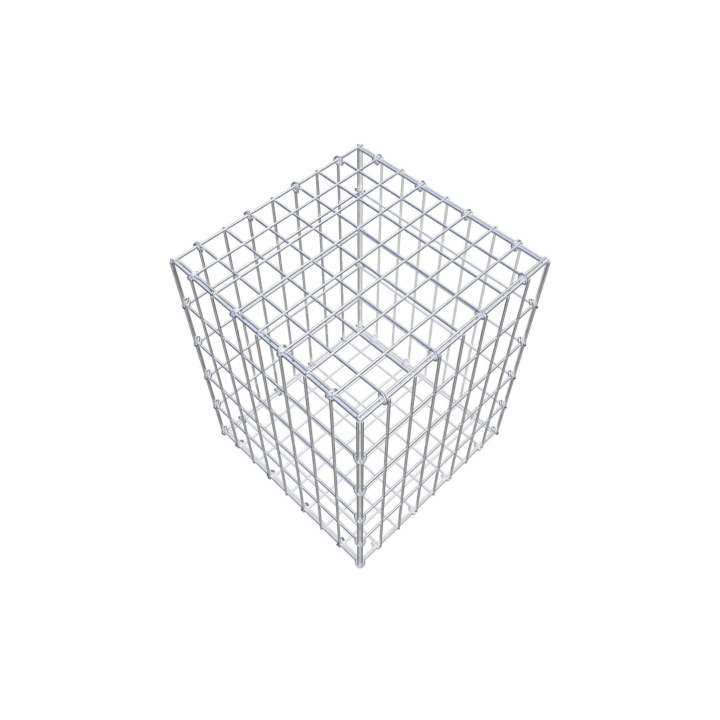Schanskorf 50 cm x 40 cm x 40 cm (L x H x D), maaswijdte 5 cm x 10 cm, C-ring