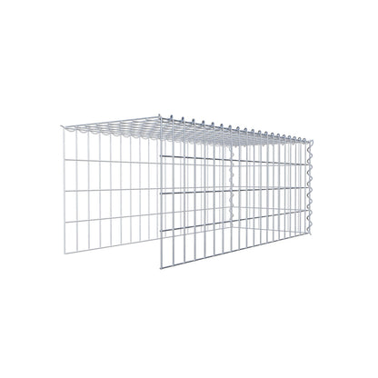 Anbaugabione Typ 4 100 cm x 40 cm x 40 cm (L x H x T), Maschenweite 5 cm x 10 cm, Spirale