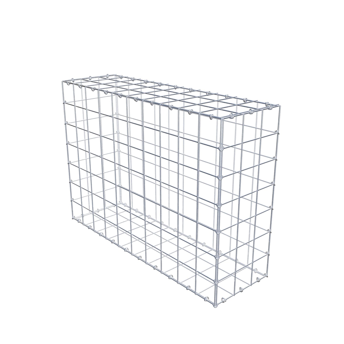 Gabião 100 cm x 70 cm x 30 cm (C x A x P), malhagem 10 cm x 10 cm, anel C
