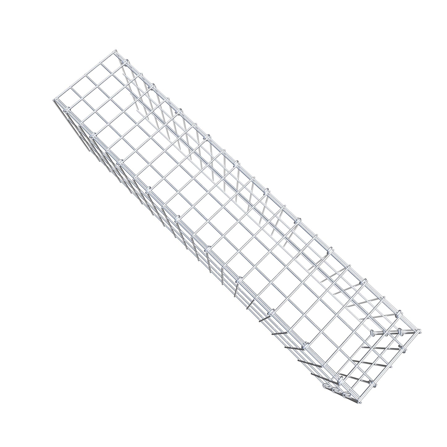 Type 4 oplegkorf 100 cm x 30 cm x 20 cm (L x H x D), maaswijdte 5 cm x 10 cm, C-ring