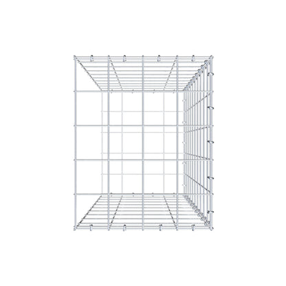 Gavión complementario de tipo 2 100 cm x 40 cm x 50 cm (L x A x P), malla 10 cm x 10 cm, anillo en C