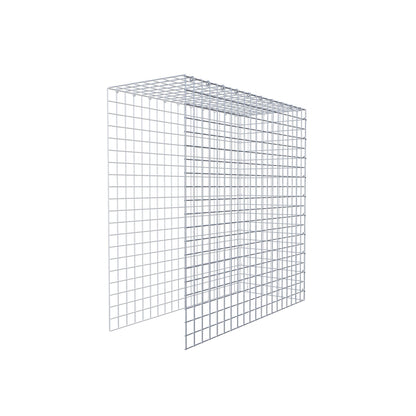 Monteret gabion type 4 100 cm x 100 cm x 40 cm (L x H x D), maskestørrelse 5 cm x 5 cm, C-ring